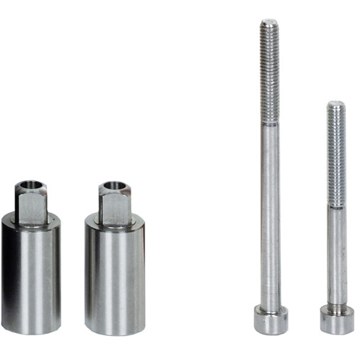Extension unit for installing the handle for gates wider than 40 mm. PU = 2 extensions (each with a length of 25 mm).