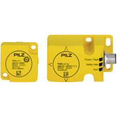 RFiD safety switch 2 safe semiconductor outputs, 8-pin M12 connector, four directions of actuation IP67, operating distance 21 mm, Sao = 15 mm, Sar = 40 mm, PU = 1 piece coded switch with actuator.