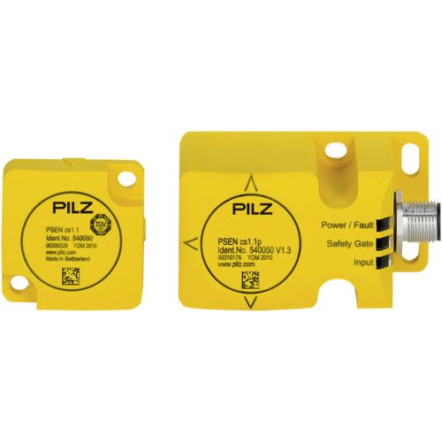 RFiD safety switch 2 safe semiconductor outputs, 8-pin M12 connector, four directions of actuation IP67, operating distance 21 mm, Sao = 15 mm, Sar = 40 mm, PU = 1 piece coded switch with actuator.