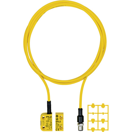 RFiD safety switch 2 safe semiconductor outputs, 8-pin M12 connector, one direction of actuation IP6K9K, operating distance 11 mm, Sao = 8 mm, Sar = 20 mm, PU = 1 piece coded switch with actuator.