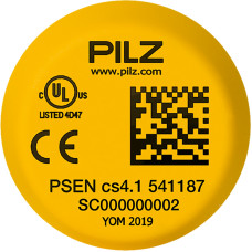 RFiD actuator for safety switch PSEN cs4.1a, cs4.1b, cs4.1p, cs4.1n, cs4.1 M12, cs4.2a, cs4.2b, cs4.2p, cs4.2n, cs4.2 M12, IP67, without screw option, operating distance 10 mm, PU = 1 piece actuator.