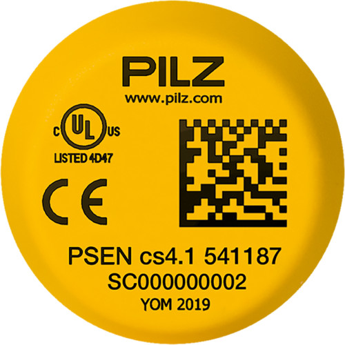 RFiD actuator for safety switch PSEN cs4.1a, cs4.1b, cs4.1p, cs4.1n, cs4.1 M12, cs4.2a, cs4.2b, cs4.2p, cs4.2n, cs4.2 M12, IP67, without screw option, operating distance 10 mm, PU = 1 piece actuator.