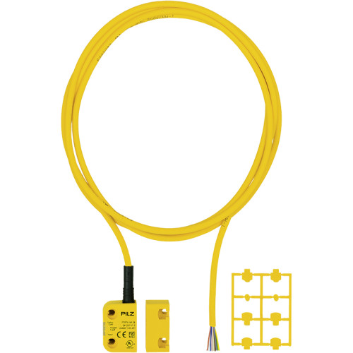 RFID safety switch 2 safe semiconductor outputs, connection cable 5 m, one direction of actuation IP6K9K, operating distance 11 mm, Sao = 8 mm, Sar = 20 mm, PU = 1 piece unique, fully coded switch wit