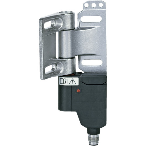 Safe hinge switch, mounting position right, M12 4-pin connector male, 2xN/C, IP67.
