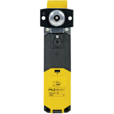 Mechanical safety switch with radius actuator Interlock principle magnetic force Contacts 2 N/O, 2 N/C Supply voltage 24 V AC/DC.