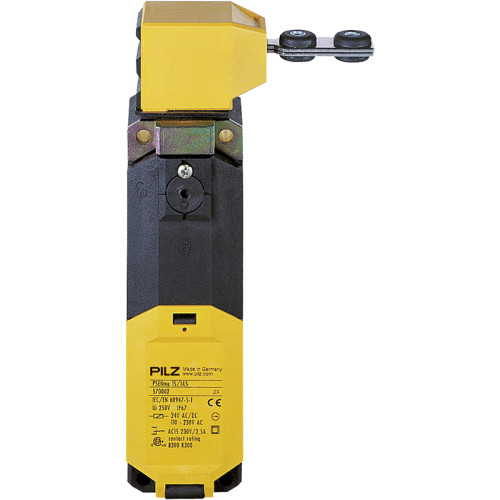 Mechanical safety switch with standard actuator Interlock principle spring force Contacts 2 N/O, 2 N/C Supply voltage 24 V AC/DC.