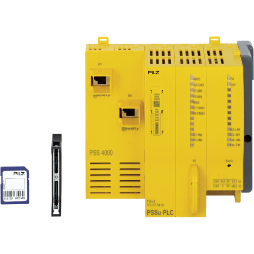 Head module, SafetyNET p RTFN, SD card, PL e, SIL CL 3.