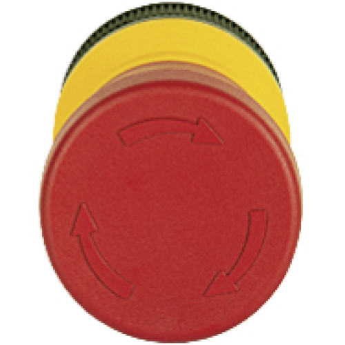 PITgatebox E-STOP pushbutton turn to release (spare part). Mounting hole: 22.3mm