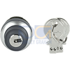 PITgatebox key switch 1x40&deg; spring-return (spare part). Mounting hole: 22.3mm