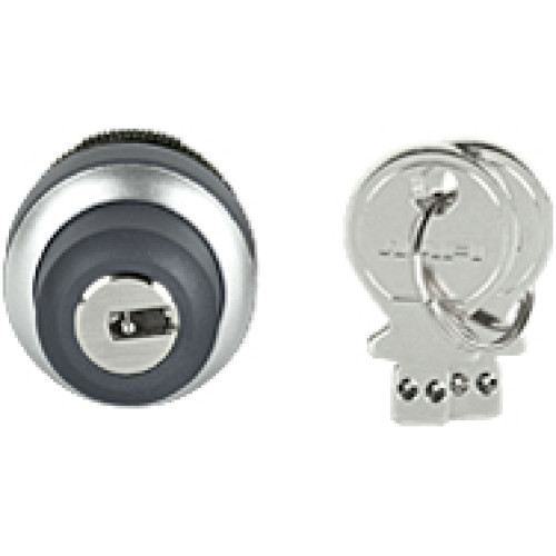 PITgatebox key switch 1x40&deg; spring-return (spare part). Mounting hole: 22.3mm