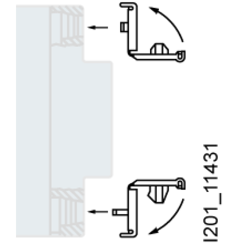 Terminal cover for residual current operated circuit breaker 5SM1 4 MW