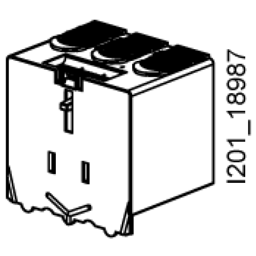 accessory for VL150XUL-VL250UL, (CG frame FG frame) terminal cover IP30, extended, comprises 2 cover