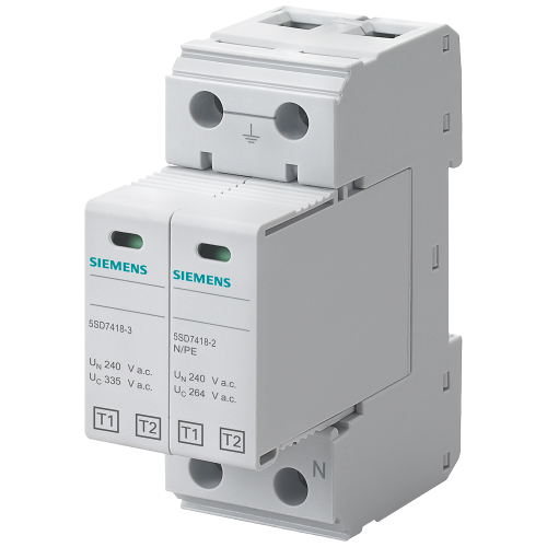 Lightning arrester type 1, 12.5 kA, lightning protection class III and IV, for 3-wire networks (L, N