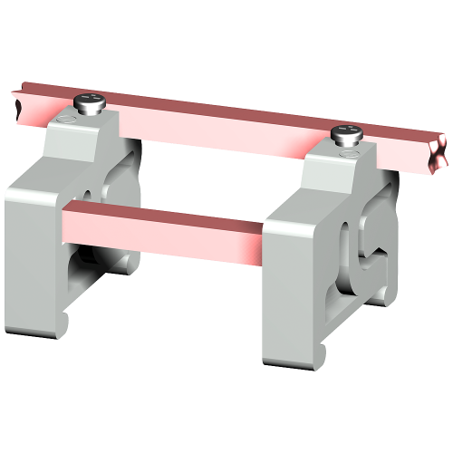 ISO pedestal low N/PE for mounting on DIN rail 35 mm (1 set = 2 units)