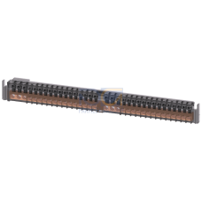 PE terminal strip with screw terminals PE=6 x 16 mm2 and 28 x 10 mm2