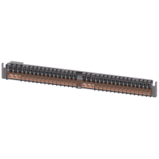 PE terminal strip with screw terminals PE=6 x 16 mm2 and 28 x 10 mm2