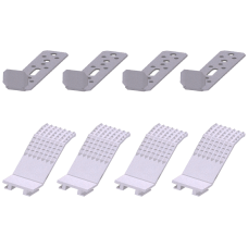 Flush-mounting set comprising wall claws and wall anchors