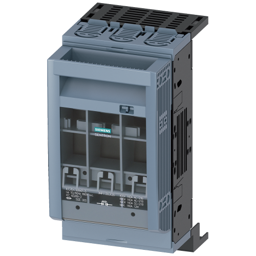 SENTRON, Fuse switch disconnector 3NP1, 3-pole, NH00, 160 A, for Rittal busbar system 60 mm, Box ter