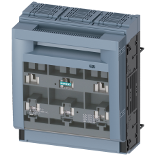SENTRON, Fuse switch disconnector 3NP1, 3-pole, NH3, 630 A, for Busbar system 8US 60 mm, Box terminal, Cover level 32/70 mm