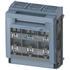 SENTRON, Fuse switch disconnector 3NP1, 3-pole, NH3, 630 A, for Rittal busbar system 60 mm, flat terminal, Cover level 32/70 mm