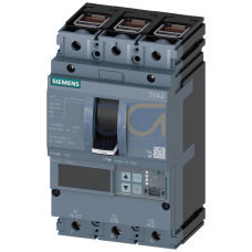circuit breaker 3VA2 IEC Frame 100 breaking capacity class H Icu=85 kA @ 415 V 3-pole, line protection ETU550, LSI, In=63 A overload protection Ir=...