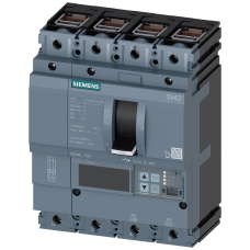 circuit breaker 3VA2 IEC Frame 100 breaking capacity class M Icu=55 kA @ 415 V 4-pole, line protection ETU550, LSI, In=100 A overload protection Ir...