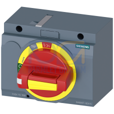 Front rotary operating mechanism emergency stop IEC IP30/40 accessory for: 3VA2 100/160/250