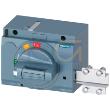 front mounted rotary operator standard with door interlock IEC IP30/40 accessory for: 3VA2 100/160/2