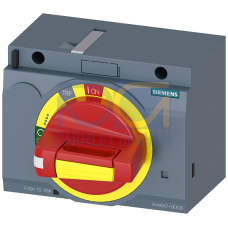 front mounted rotary operator emergency-off with door interlock IEC IP30/40 accessory for: 3VA2 100/160/250