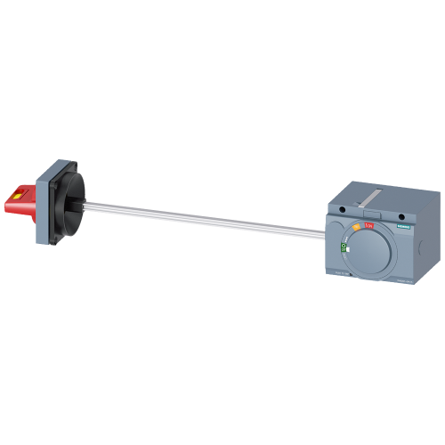 Side wall-mounted rotary operator emergency stop IEC IP65 accessory for: 3VA2 100/160/250
