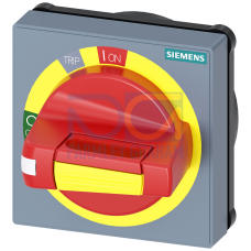 Handle with masking frame Emergency stop without tolerance compensation Accessory for: 3VA1/2 100/160/250