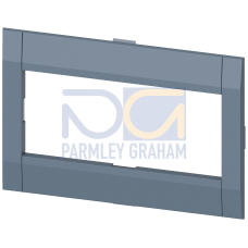 Cover frame 104.6x 45.65 mm (WxH) accessory for: circuit breaker 3-pole