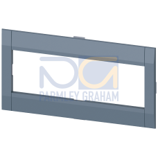 Cover frame 139.6x 45.65 mm (WxH) accessory for: circuit breaker 4-pole