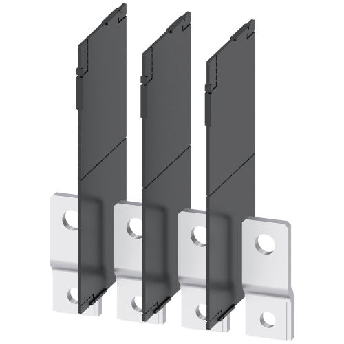 Front bus connectors extended, 4 units, accessories for: 3VA2 100/160/250.