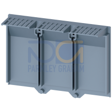 Insulating plate extended, 3-pole, 1 unit, accessories for: 3VA2 100/160/250.