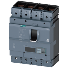 circuit breaker 3VA2 IEC Frame 400 breaking capacity class C Icu=110 kA @ 415 V 4-pole, line protection ETU560, LSIG, In=400 A overload protection ...