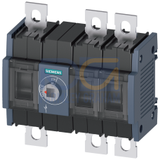 Switch disconnector 100 A, Size 2, 3-pole Front operating mechanism center Basic unit without handle flat terminal incl. phase barriers