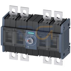 Switch disconnector 160 A, Size 2, 4-pole Front operating mechanism center Basic unit without handle flat terminal incl. phase barriers