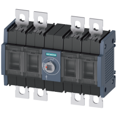Switch disconnector 100 A, Size 2, 4-pole Front operating mechanism center Basic unit without handle flat terminal incl. phase barriers