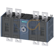 Switch disconnector 315 A, Size 3, 4-pole Front operating mechanism center Basic unit without handle