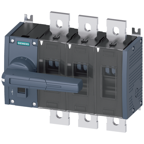 SWITCH-DISCONNECTOR 1000A, FRAME SIZE 4, 3-POLE FRONT OPERATING LEFT COMPLETE ASSEMBLY DIRECT OPERATING MECHANISM GREY FLAT TERMINAL