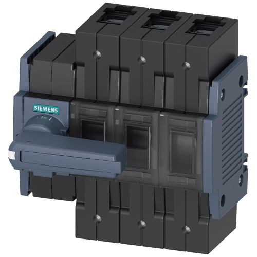 Switch disconnector 160 A, Size 2, 3-pole Front operating mechanism left Complete unit with direct operating mechanism gray Box terminal