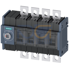 SWITCH-DISCONNECTOR 250A, FRAME SIZE 2, 4-POLE FRONT OPERATING LEFT BASIC UNIT WITHOUT HANDLE FLAT TERMINAL INCL. PHASE BARRIERS