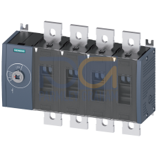 SWITCH-DISCONNECTOR 1000A, FRAME SIZE 4, 4-POLE FRONT OPERATING LEFT BASIC UNIT WITHOUT HANDLE FLAT TERMINAL