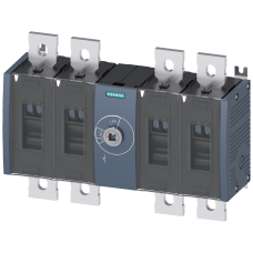 Switch disconnector 800 A, Size 4, 4-pole Front operating mechanism center Basic unit without handle flat terminal