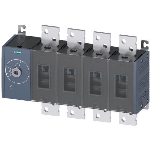 SWITCH-DISCONNECTOR 2000A, FRAME SIZE 5, 4-POLE FRONT OPERATING LEFT BASIC UNIT WITHOUT HANDLE FLAT TERMINAL