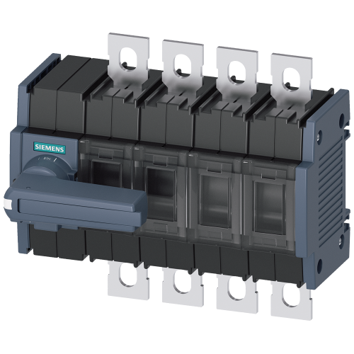 SWITCH-DISCONNECTOR 250A, FRAME SIZE 2, 4-POLE FRONT OPERATING LEFT COMPLETE ASSEMBLY DIRECT OPERATING MECHANISM GREY FLAT TERMINAL INCL. PHASE BAR...