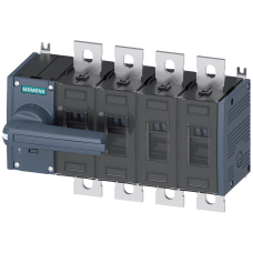 Switch disconnector 200 A, Size 3, 4-pole Front operating mechanism left Complete unit with direct operating mechanism gray flat terminal