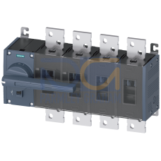 Switch disconnector 1000 A, Size 5, 4-pole Front operating mechanism left Complete unit with direct operating mechanism gray flat terminal