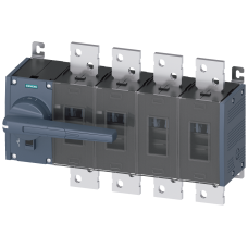 Switch disconnector 1000 A, Size 5, 4-pole Front operating mechanism left Complete unit with direct operating mechanism gray flat terminal